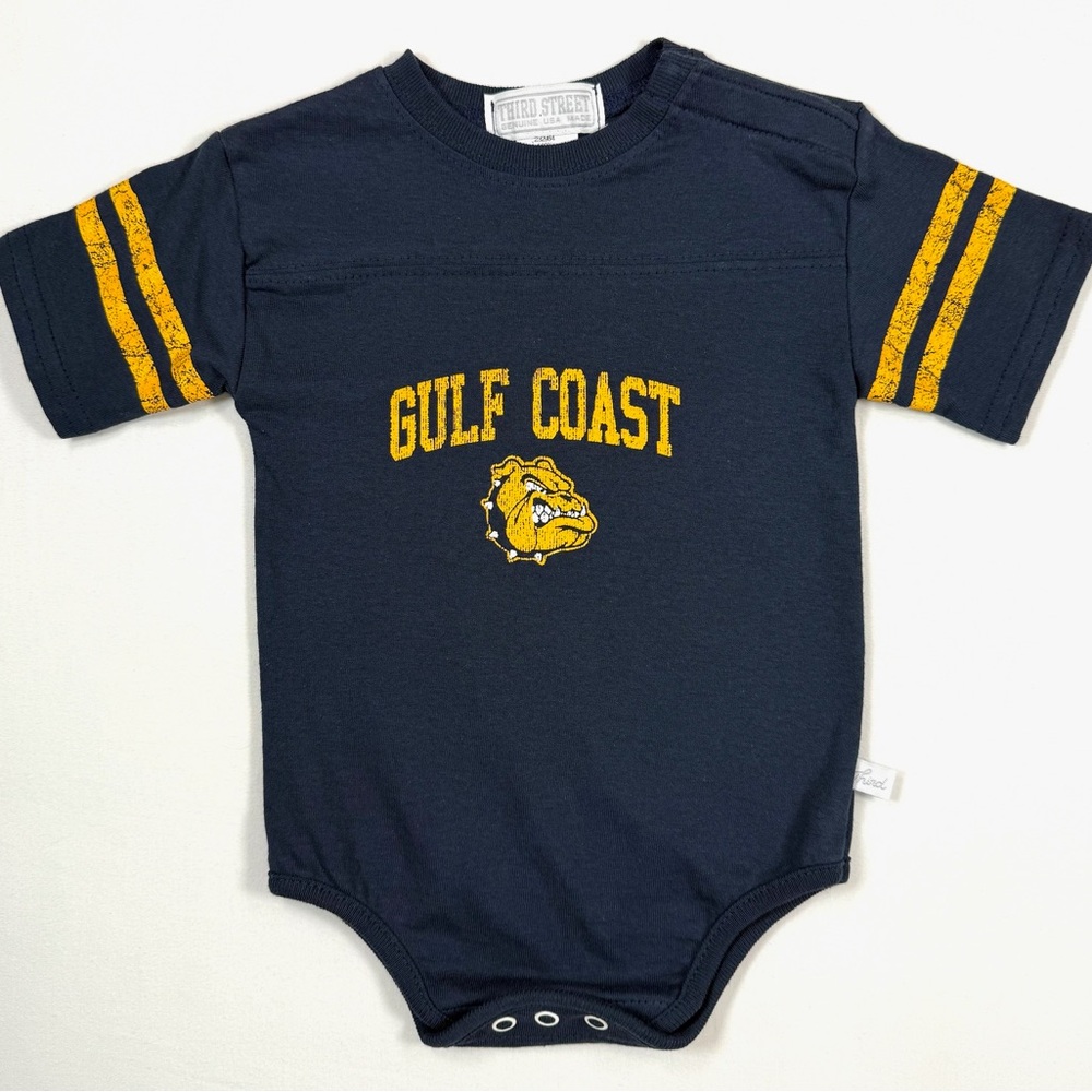 THIRD STREET Baby Boys‎ Gulf Coast Bulldog Graphic Bodysuit 6 Months USA Made